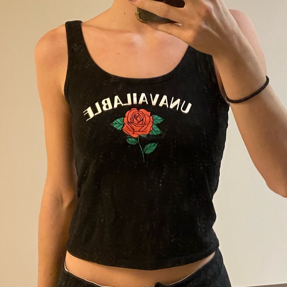Rose tank top